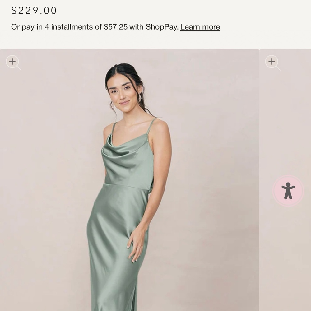Revelry Nadia Satin Dress